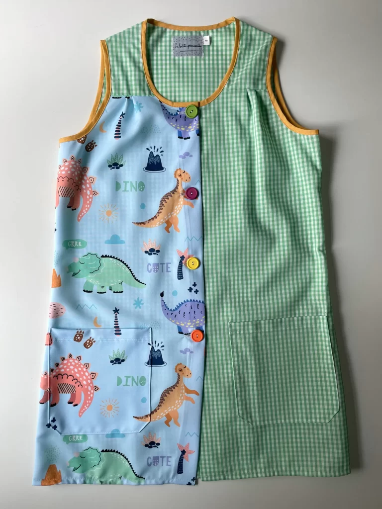 piecito-vichy-menta-sin-mangas-maestra-cremallera
